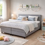 Boxspringcombinatie, M-Ray, Valencia Deluxe, Grijs